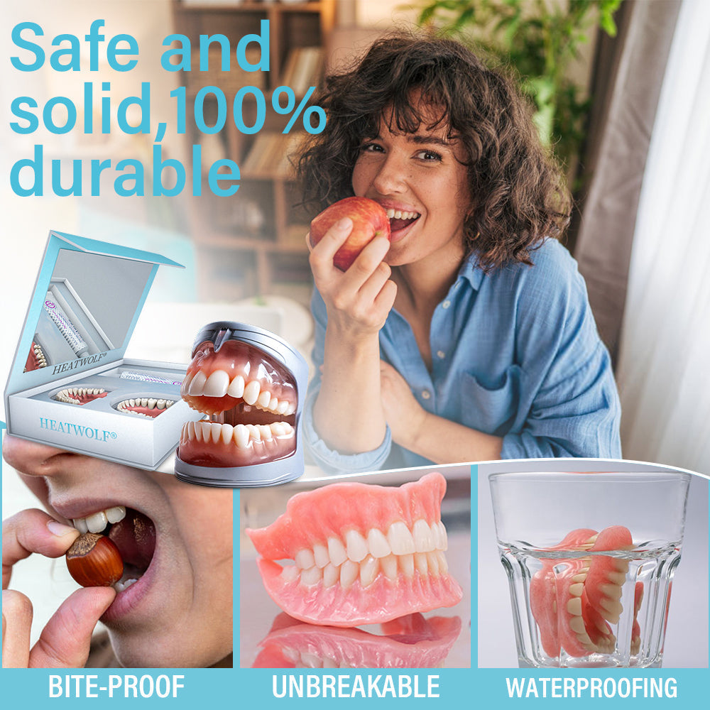 ✅Official Store | HEATWOLF® Silicone Full Denture Set 🧑🏼⚕️Recommended by the British Dental Association (BDA)
